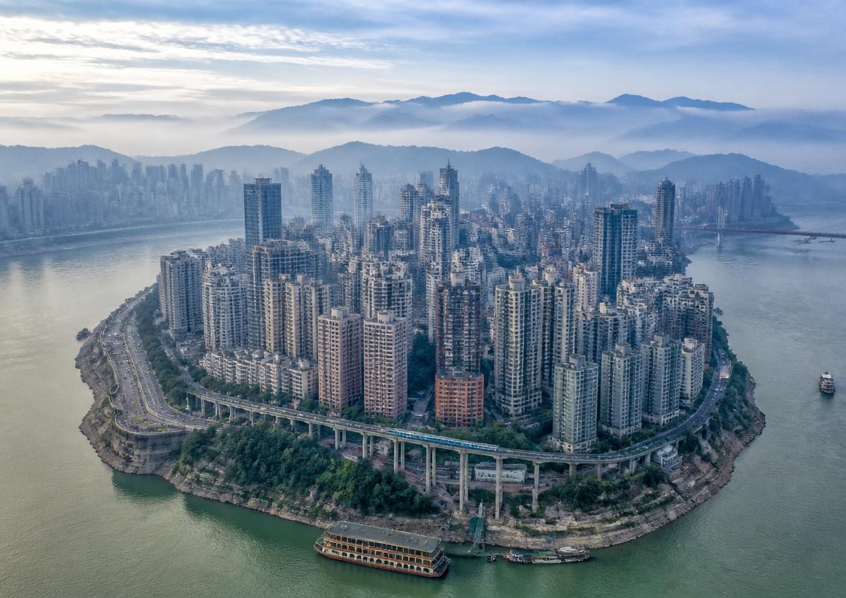 Chongqing, China — high-rise peninsula on the Yangtze river